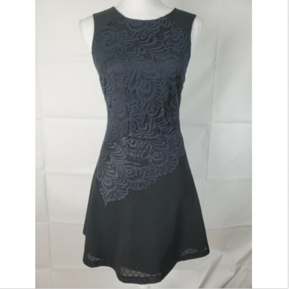 Sandro Paris Size 1 Small Black Mini Sheath Dress - Picture 1 of 6